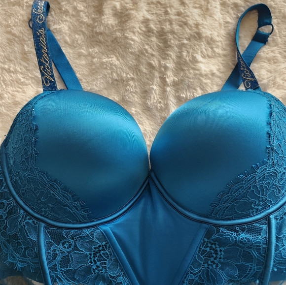 Victoria's Secret Teal Lace Bra - Picture 7 of 9